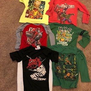 Lot of 6 Boy’s Graphic T-shirt size 5-7